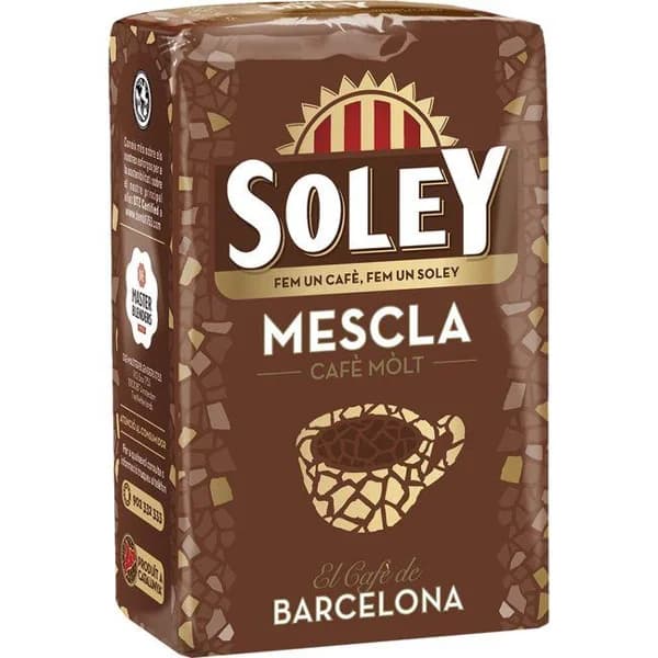 Café molido mezcla SOLEY, paquete 250 g - 0.25 kg - Imagen del producto en Findit