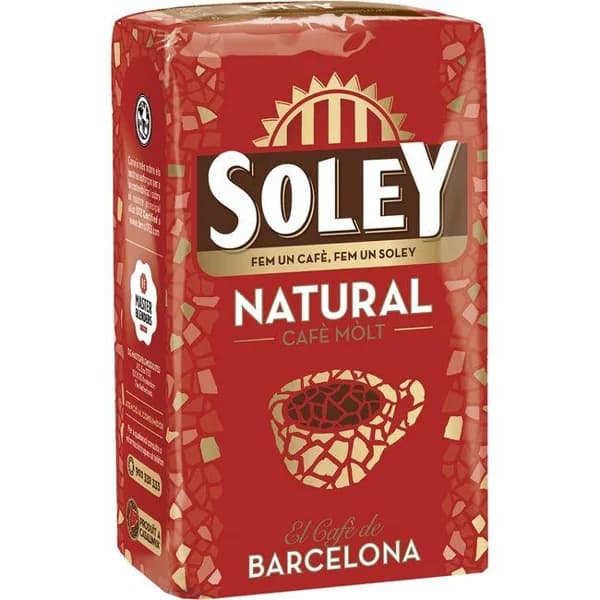 Café molido natural SOLEY, paquete 250 g - 0.25 kg - Imagen del producto en Findit
