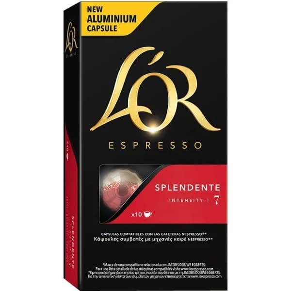 Café Splendente compatible Nespresso L'OR, caja 10 uds - 10 ud - Imagen del producto en Findit