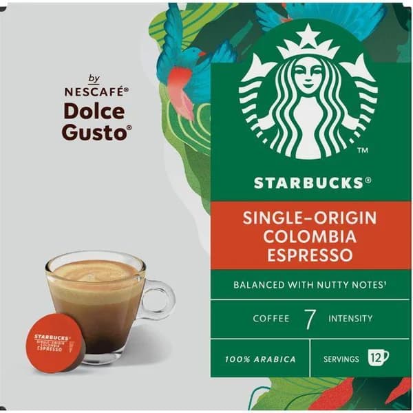 Café expresso Colombia comp. Dolce Gusto STARBUCKS, caja 12 uds - 12 ud - Imagen del producto en Findit