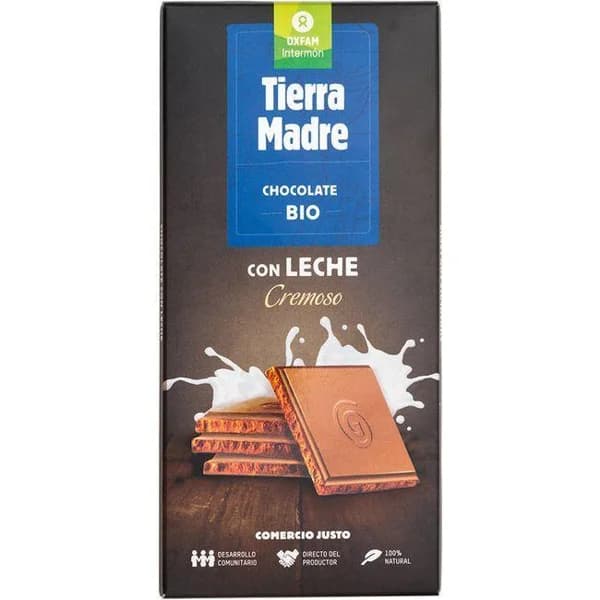 Chocolate con leche OXFAM, tableta 100 g - 0.1 kg - Imagen del producto en Findit