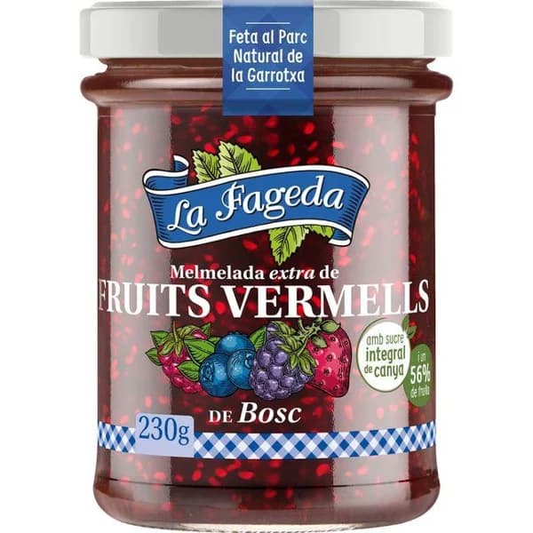 Mermelada de frutos rojos LA FAGEDA, frasco 230 g - 0.23 kg - Imagen del producto en Findit