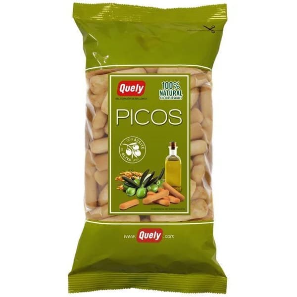 Pico en aceite de oliva QUELY, bolsa 225 g - 0.23 kg - Imagen del producto en Findit