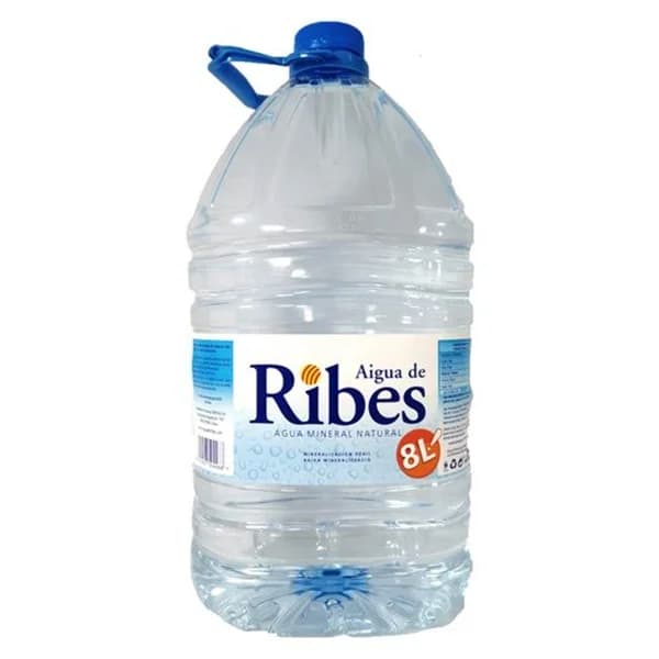 Agua mineral RIBES, garrafa 8 litros - 8 l - Imagen del producto en Findit