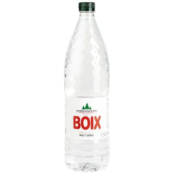 Agua mineral natural mineralización muy débil FONT BOIX 1,5 l - 1.5 l - Imagen del producto en Findit