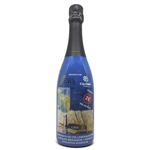 Cava Solidario brut reserva CARITAS, botella 75CL - 0.75 l - Imagen del producto en Findit