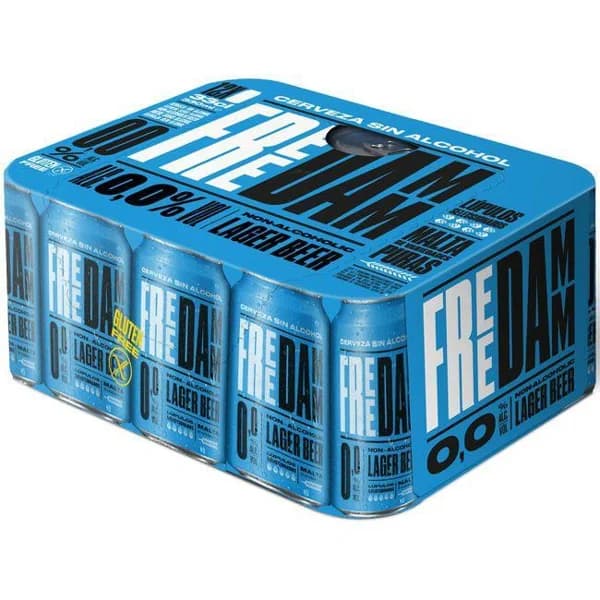 Cerveza FREE DAMM, pack lata 12x33 cl - 3.96 l - Imagen del producto en Findit