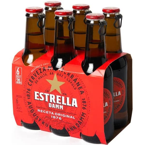 Cerveza easy open ESTRELLA DAMM, 6x20 cl - 1.2 l - Imagen del producto en Findit