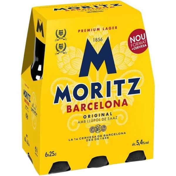 Cerveza MORITZ, pack 6x25cl - 1.5 l - Imagen del producto en Findit