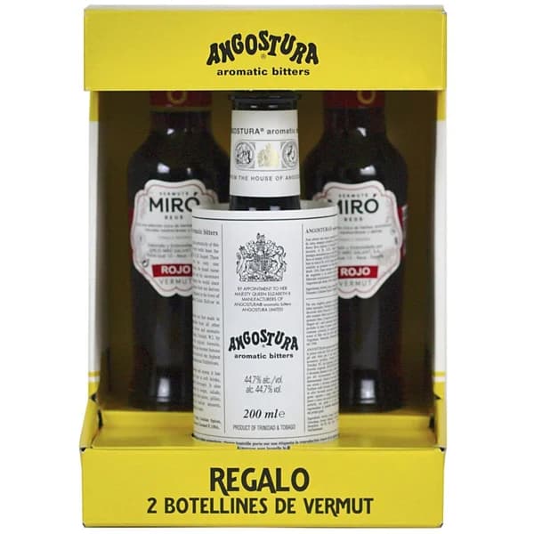 Bitter ANGOSTURA, botellín 20 cl + 2 mini botellas Vermut - 1 ud - Imagen del producto en Findit