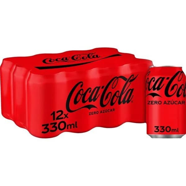 Refresco de cola Zero COCA COLA, pack 12x33 cl - 3.96 l - Imagen del producto en Findit