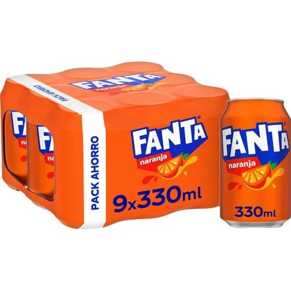 Refresco de naranja FANTA, pack 9x33 cl - 2.97 l - Imagen del producto en Findit