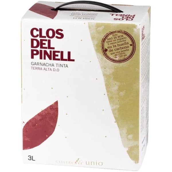 Vino tinto D.O. Terra Alta bag in box CLOS DEL PINELL 3l - 3 l - Imagen del producto en Findit