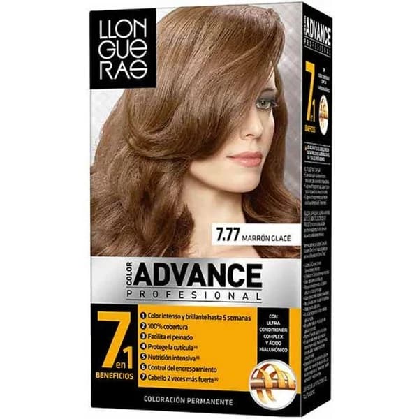 Tinte 7.77 marron glace LLONGUERAS ADVANCE, pack 1 ud + Regalo - 1 ud - Imagen del producto en Findit