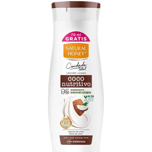 Loción corporal de coco NATURAL HONEY, bote 330+70 ml Gratis - 1 ud - Imagen del producto en Findit