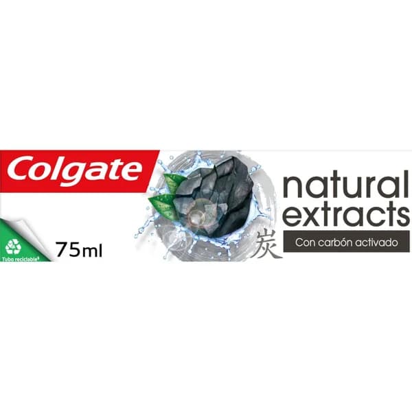Dentífrico natural extracts carbón vegetal COLGATE, tubo 75 ml - 0.08 l - Imagen del producto en Findit