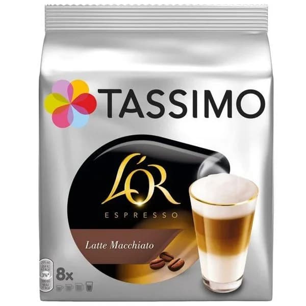 Café Latte Macchiato TASSIMO L'OR, caja 16 monodosis - 16 ud - Imagen del producto en Findit