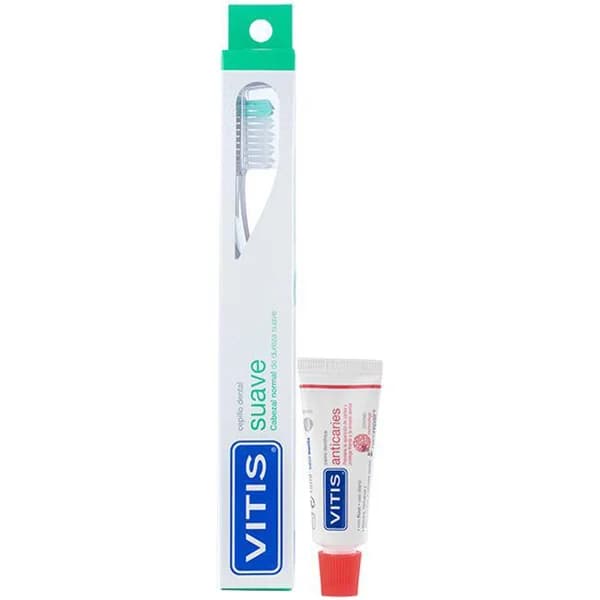 Cepillo suave VITIS, pack 1 ud + dentífrico de regalo - 1 ud - Imagen del producto en Findit