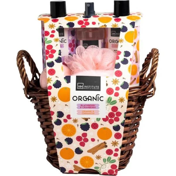 Set baño cesta organic 5 piezas IDC INSTITUTE, pack 1 ud - 1 ud - Imagen del producto en Findit