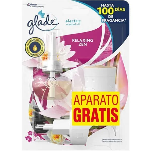 Ambientador eléctrico relax GLADE, aparato + recambio - 1 ud - Imagen del producto en Findit