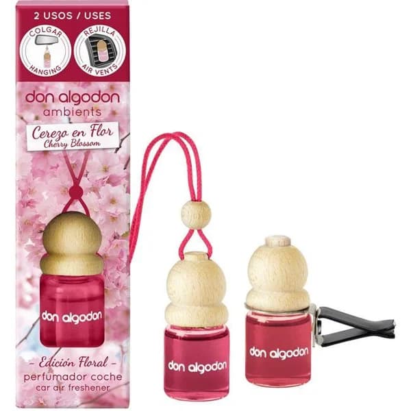 Ambientador de coche cerezo DON ALGODÓN, pack 1 ud - 1 ud - Imagen del producto en Findit