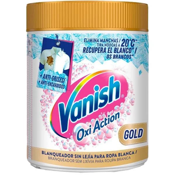 Quitamanchas en polvo VANISH GOLD OXI WHITE, bote 400 g - 0.4 kg - Imagen del producto en Findit