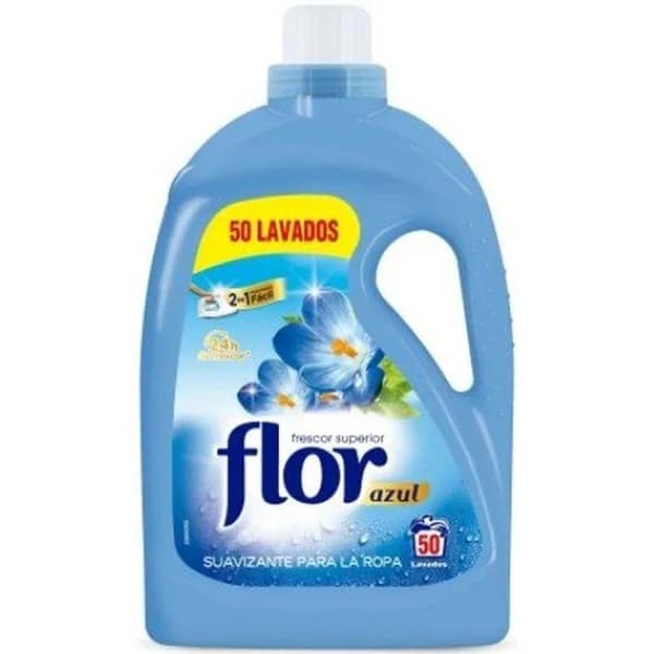 Suavizante diluido Azul FLOR, garrafa 50 dosis - 50 ud - Imagen del producto en Findit