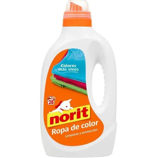 Detergente ropa de color NORIT, garrafa 28 dosis - 28 ud - Imagen del producto en Findit