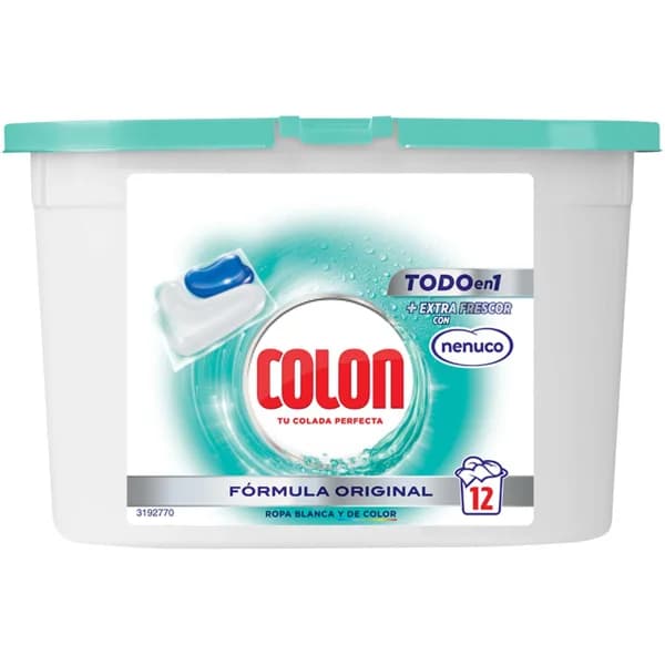 Detergente gelcaps Nenuco COLON, caja 12 dosis - 12 ud - Imagen del producto en Findit