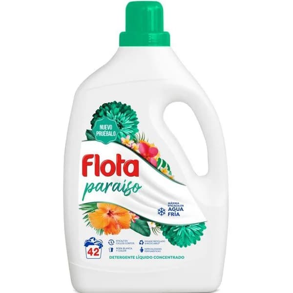 Detergente gel paraíso FLOTA, garrafa 42 dosis - 42 ud - Imagen del producto en Findit