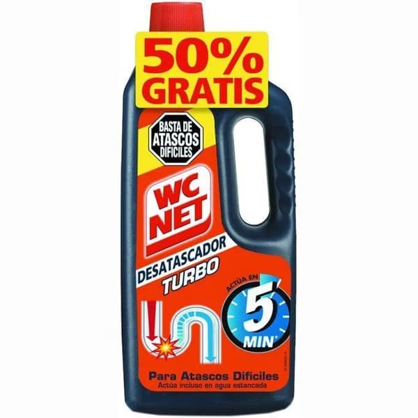 Desatascador turbo WC NET, botella 1 litro - 1 l - Imagen del producto en Findit