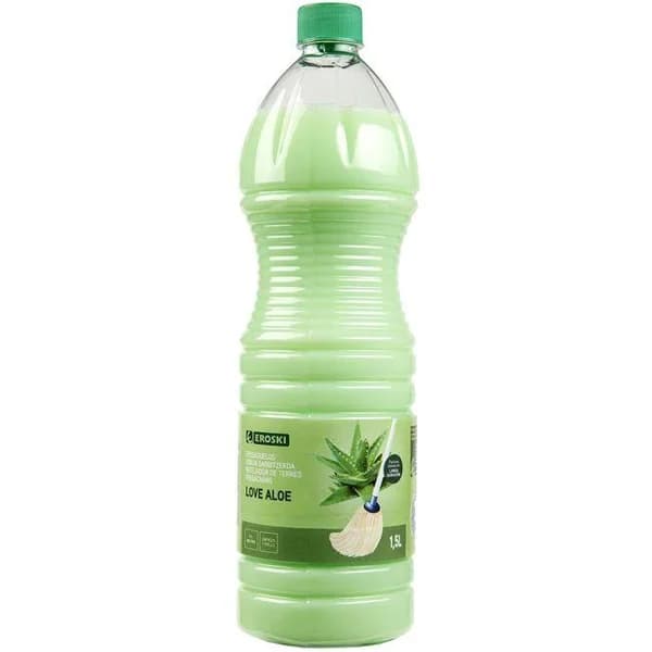 Friegasuelos Love Aloe EROSKI, botella 1,5 litro - 1 ud - Imagen del producto en Findit