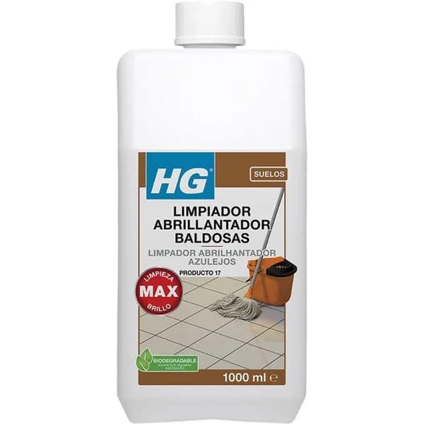 Limpiador-abrillantador diario baldosas HG, botella 1 litro - 1 l - Imagen del producto en Findit
