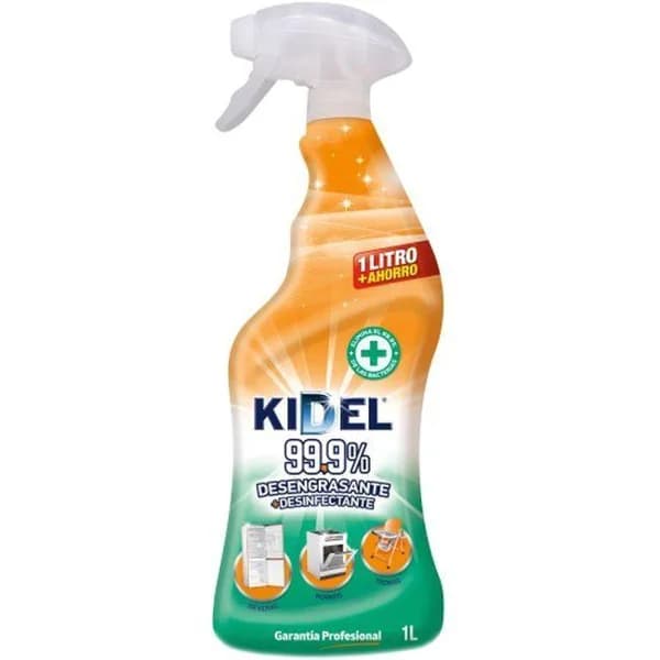 Limpiador desengrasante+desinfectante KIDEL, pistola 1 litro - 1 ud - Imagen del producto en Findit