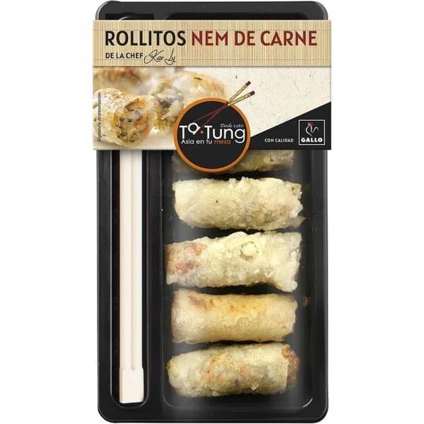 Nem de carne TA-TUNG, bandeja 160g - 1 ud - Imagen del producto en Findit