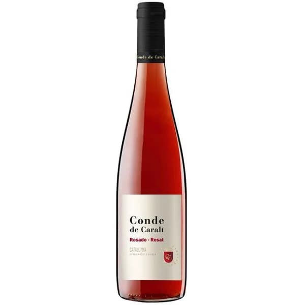 Vino rosado D.O. Catalunya CONDE DE CARALT, botella 75 cl - 0.75 l - Imagen del producto en Findit