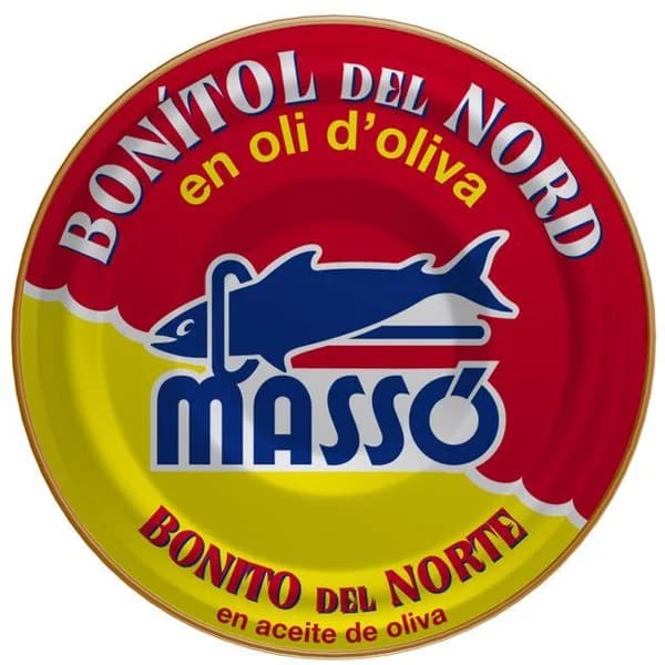 Bonito del norte en aceitede oliva MASSO, lata 50 g - 0.05 kg - Imagen del producto en Findit