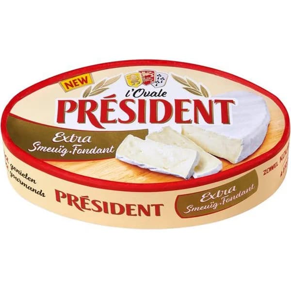Queso ovale extra fondant PRESIDENT, 200 g - 0.2 kg - Imagen del producto en Findit