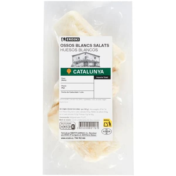 Huesos salados EROSKI, sobre aprox. 170 g - 0.17 kg - Imagen del producto en Findit