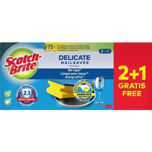 Salvauñas azul SCOTCH-BRITE, pack 2+1 ud - 1 ud - Imagen del producto en Findit