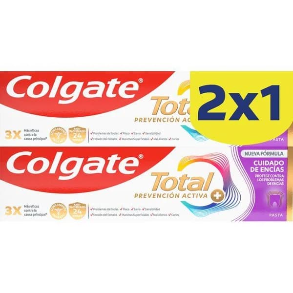 Dentífrico encías sanas COLGATE TOTAL ADVANCE, pack 2x75 ml - 1 ud - Imagen del producto en Findit