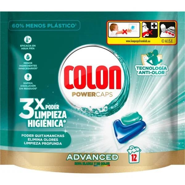 Detergente higiene en cápsulas COLON, bolsa 12 dosis - 12 ud - Imagen del producto en Findit