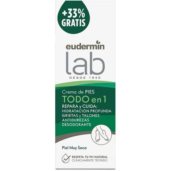 Crema de pies reparadora EUDERMIN, tubo 75 ml +33% Gratis - 1 ud - Imagen del producto en Findit