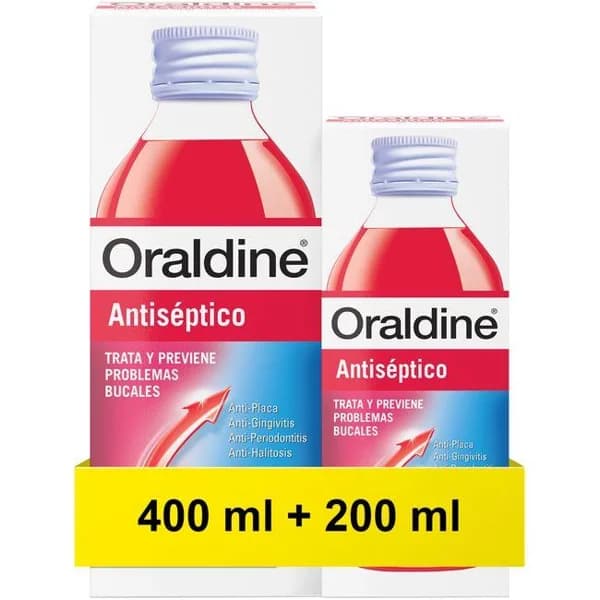 Colutorio antisético ORALDINE, pack 400+200 ml - 1 ud - Imagen del producto en Findit