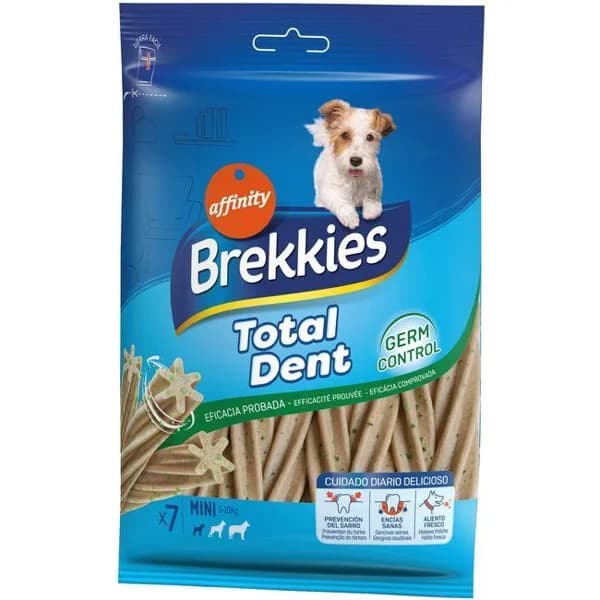 Snack Total Dent para perro mini BREKKIES, paquete 110 g - 0.11 kg - Imagen del producto en Findit