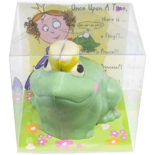 Figura de chocolate príncipe rana MUSFI'S, 130 g - 1 ud - Imagen del producto en Findit