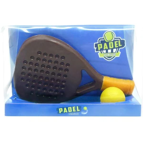Figura de chocolate pala de pádel MUSFI'S, caja 280 g - 1 ud - Imagen del producto en Findit