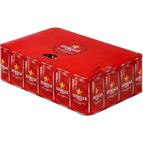 Cerveza ESTRELLA DAMM, pack 24x33 cl - 7.92 l - Imagen del producto en Findit