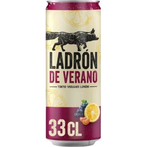 Tinto de verano limón LADRÓN DE VERANO, 33 cl - 0.33 l - Imagen del producto en Findit