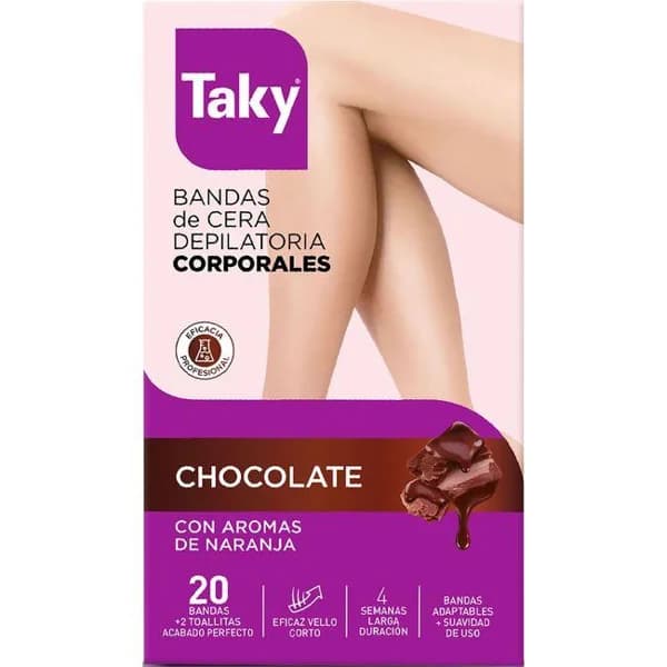 Bandas Cera Depilatoria Corporales Sensaciones TAKY, 12+8 U - 1 ud - Imagen del producto en Findit